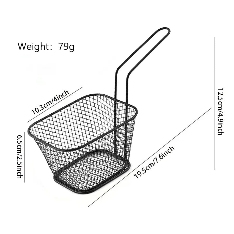 Mini Fried Snack Basket – French Fry & Chicken Server (Random color)