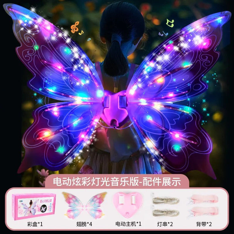 MagicFlutter Electric Light-Up Moving Fairy & Butterfly Wings