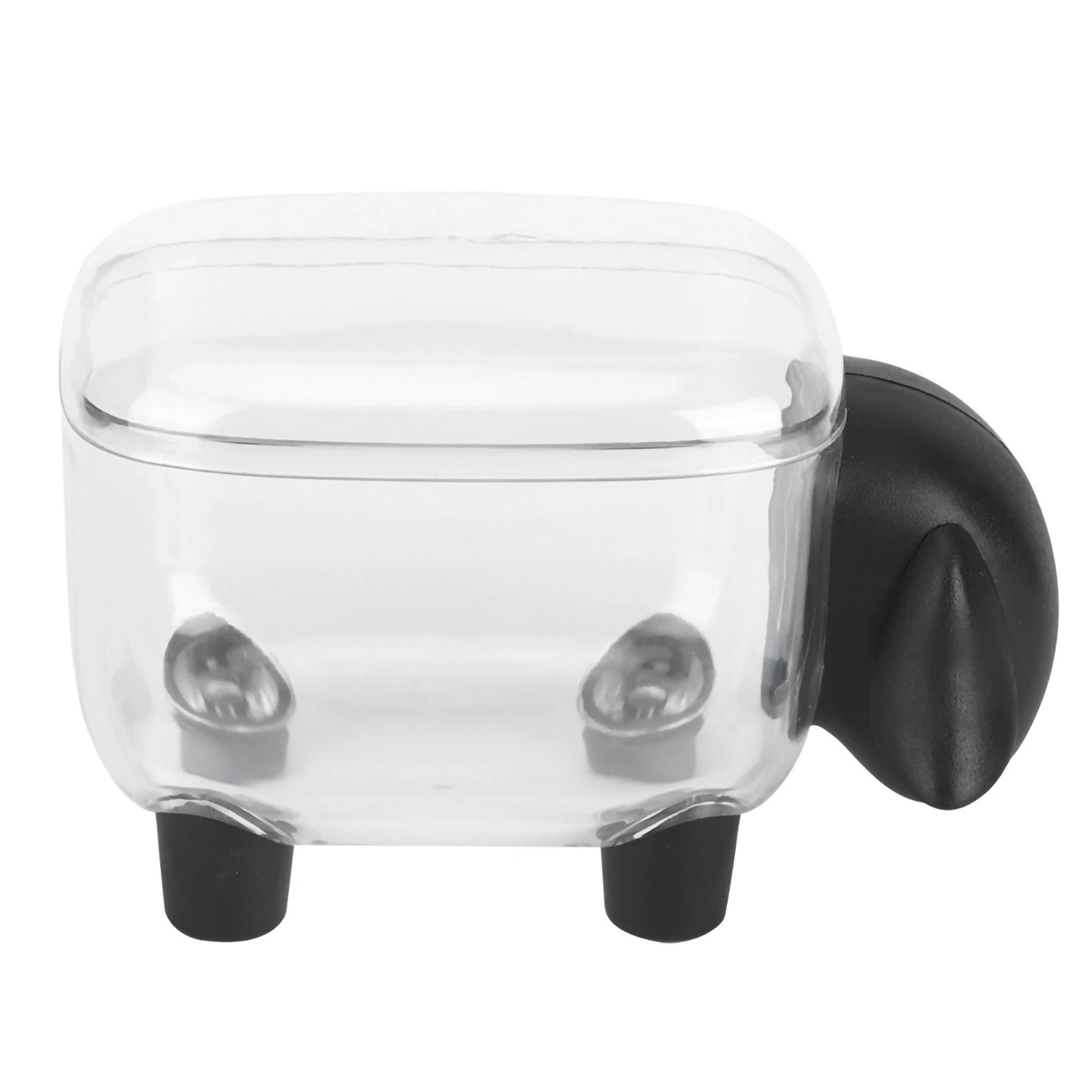 Sheep-Shaped Cotton Swab Holder – Crystal-Clear Vanity Organizer