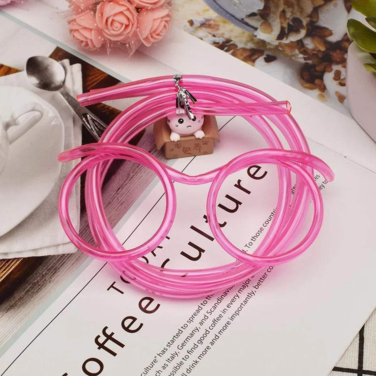 Fun Eye-Glasses Drinking Straw