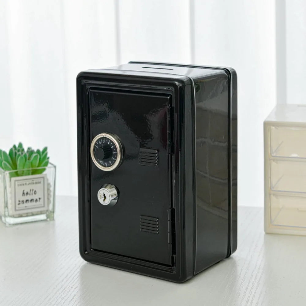 Mini Metal Safe Creative Savings Money Box (Random Colours)