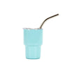 Premium Mini Stainless Steel Insulated Tumbler with Metal Straw (Random Color)