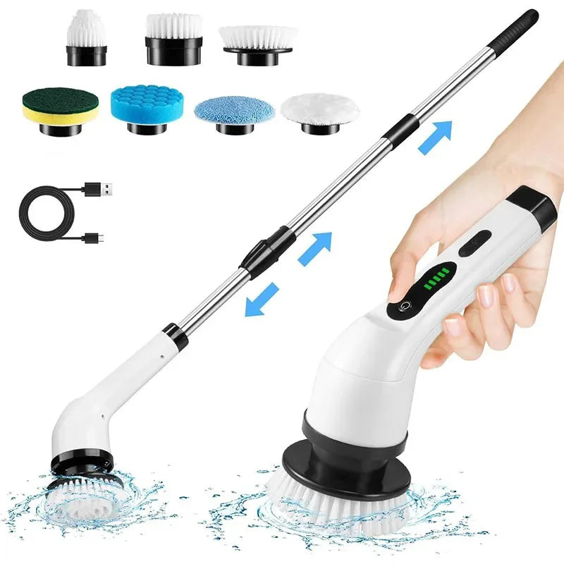 9-in-1 Multipurpose Electric Cleaning Brush – Cordless Deep Scrub