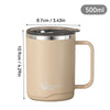 Wavy Ribbed Coffee Mug – Textured Minimalist Tea Cup (Random Color)