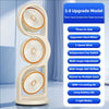 Rechargeable 360° Oscillating Table Fan with LED Light