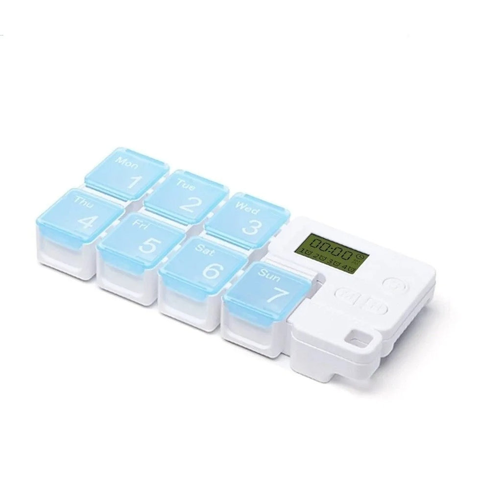Smart Weekly Pill Organizer with Alarm Timer