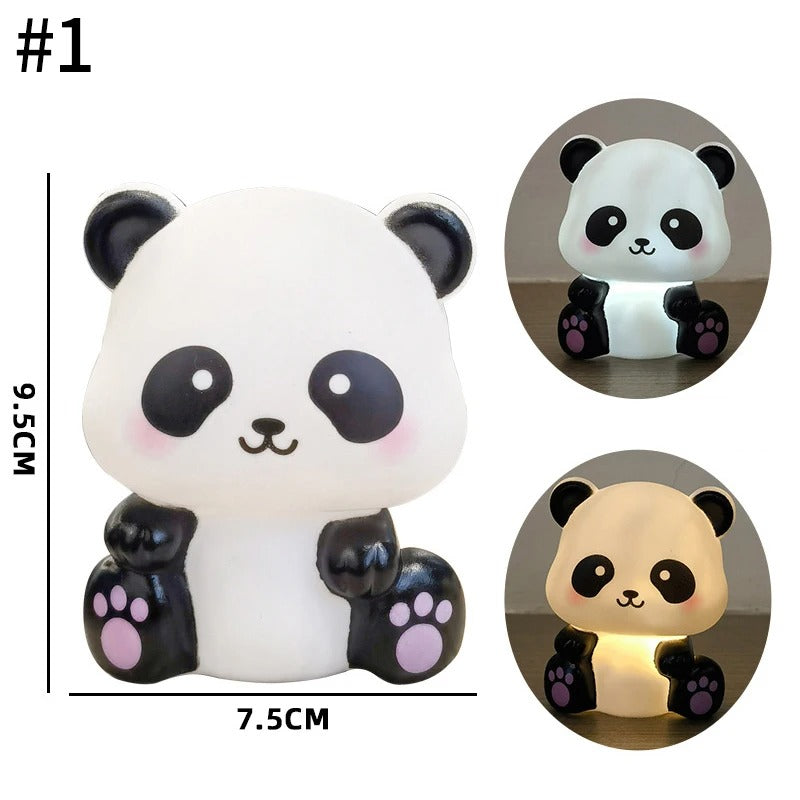 Mini Silicone Tapping Panda Light Lamp – Cute Portable Night Light
