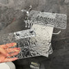 Luxury Acrylic Toilet Paper Holder with Integrated Storage Shelf