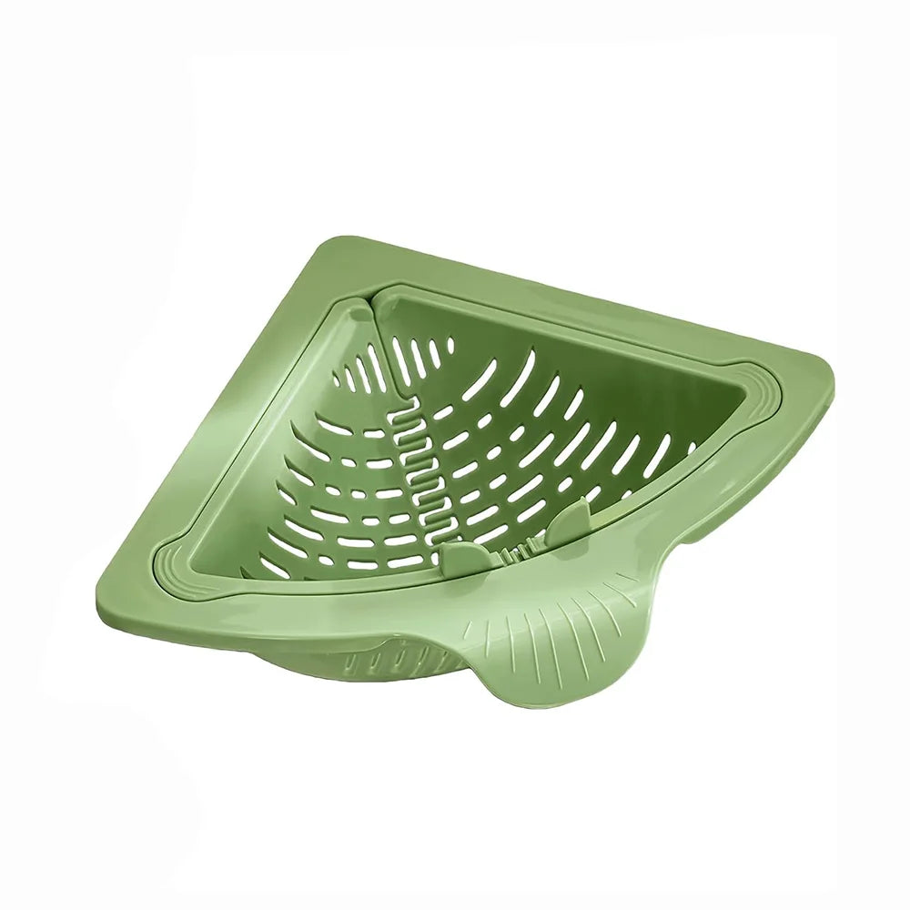 Magnetic Corner Sink Drain Basket – Foldable Mesh Kitchen Strainer & Waste Filter (Random Colours)