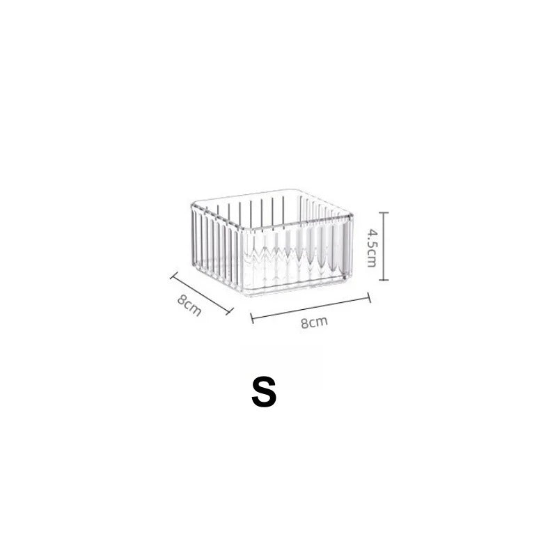 3-Piece Acrylic Drawer Divider & Makeup Tray Set