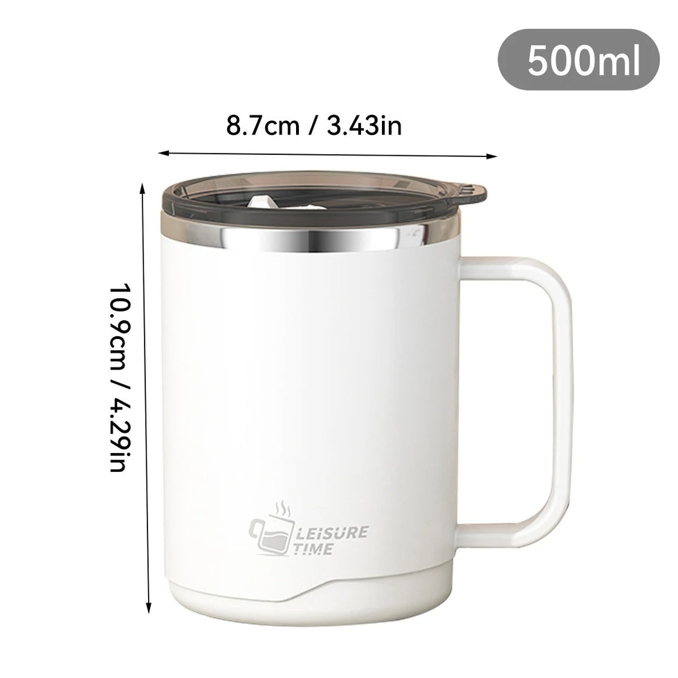 Wavy Ribbed Coffee Mug – Textured Minimalist Tea Cup (Random Color)
