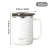 Wavy Ribbed Coffee Mug – Textured Minimalist Tea Cup (Random Color)