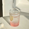 Aura Clear Borosilicate Glass Sipper with Glass Straw