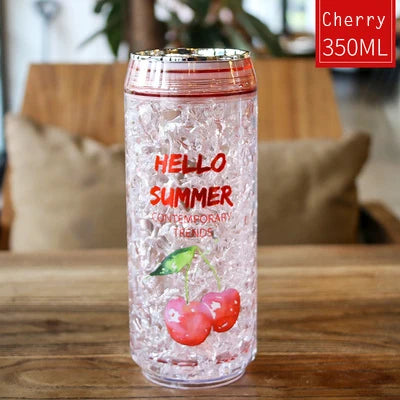 "Hello Summer" Double-Walled Gel Freezer Can - 500ml (Random Color)