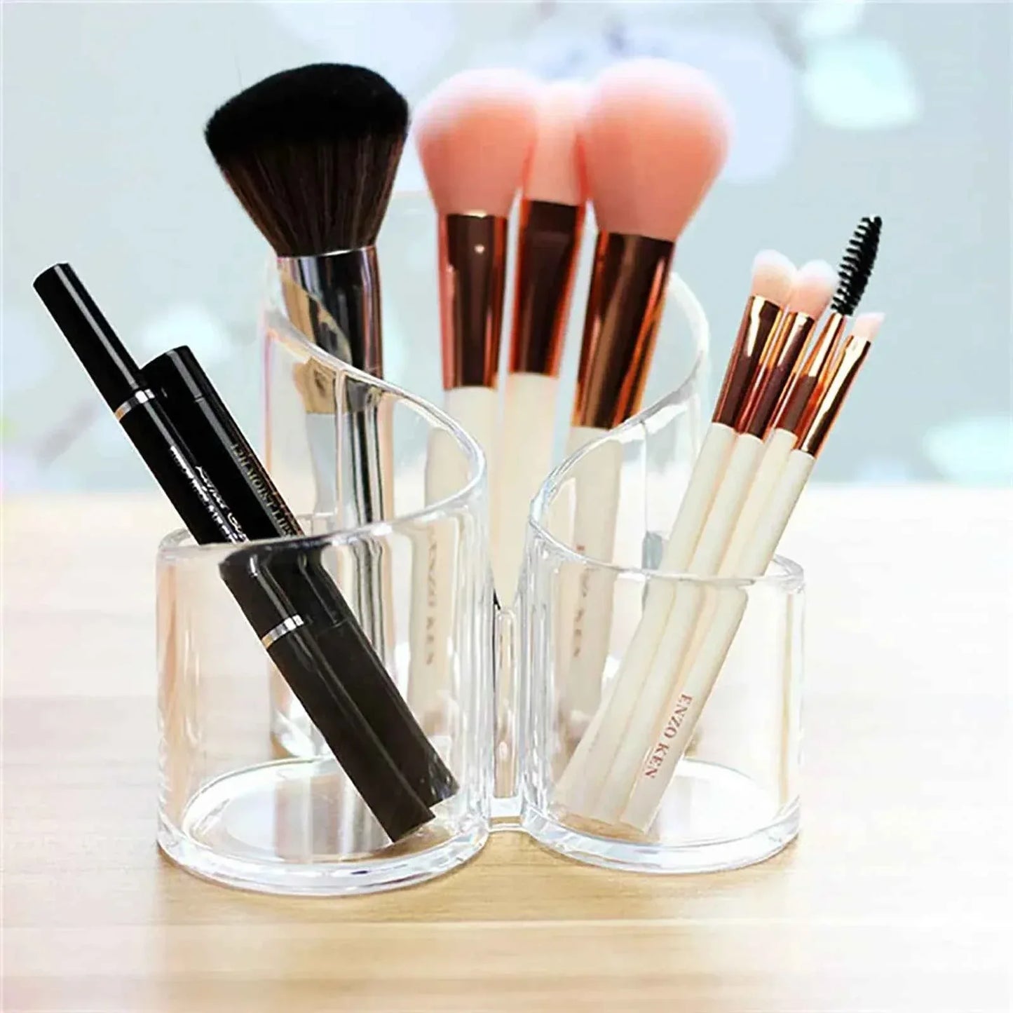 Acrylic Makeup Brush Holder for Organizing - Clarify.pk