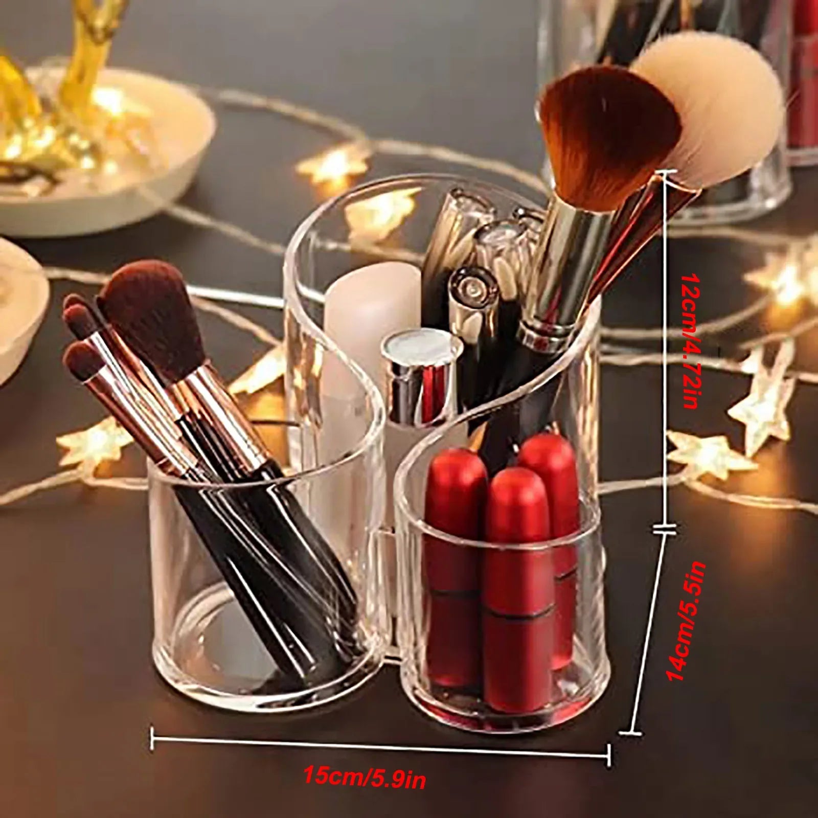 Acrylic Makeup Brush Holder for Organizing - Clarify.pk