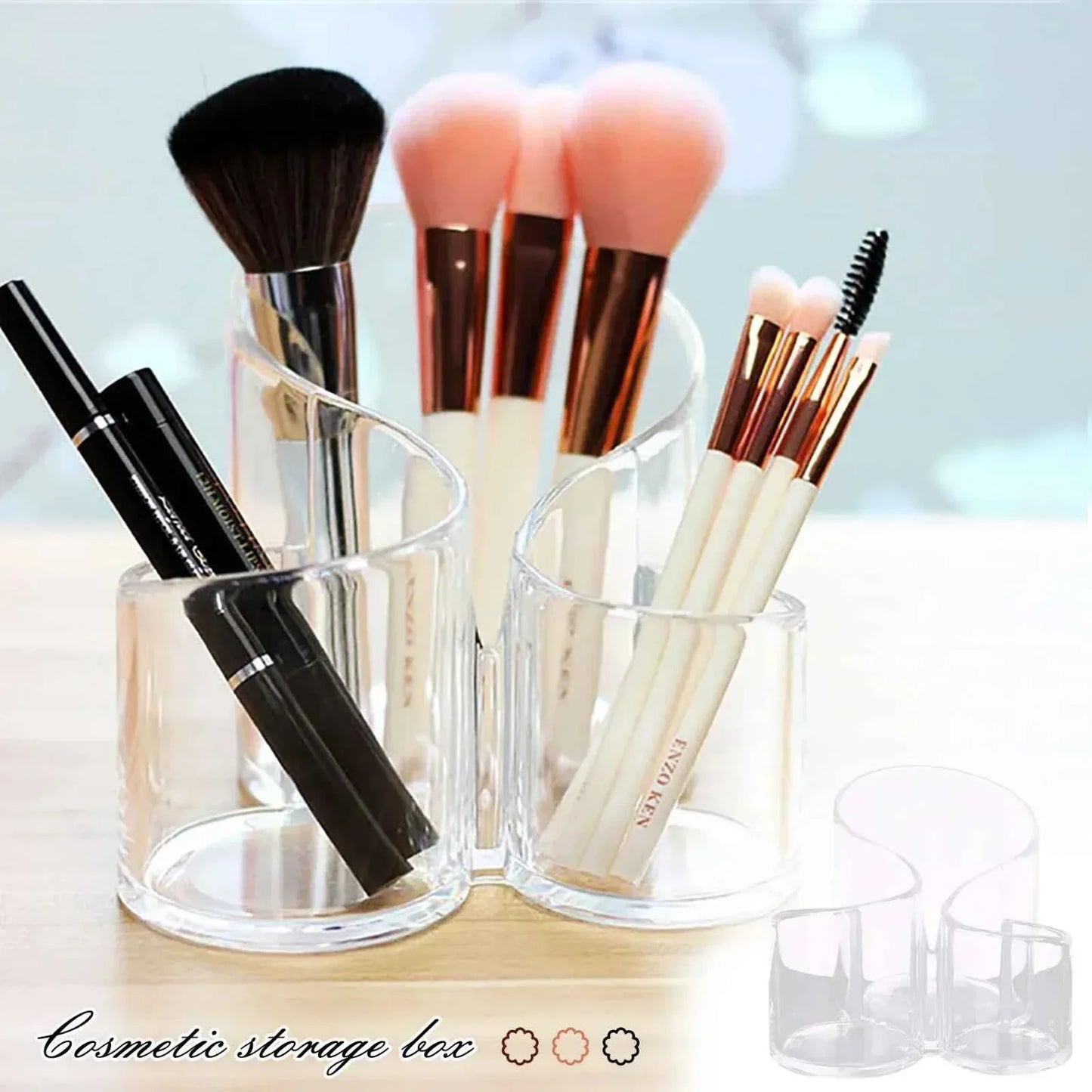 Acrylic Makeup Brush Holder for Organizing - Clarify.pk