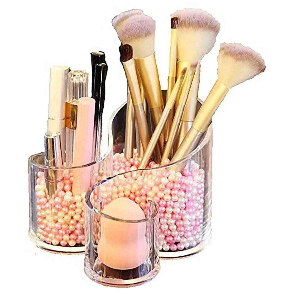 Acrylic Makeup Brush Holder for Organizing - Clarify.pk