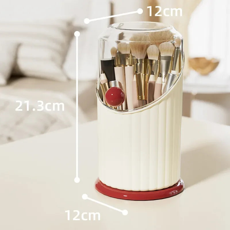 Makeup Brush Storage Box Cylinder Organizer - Clarify.pk