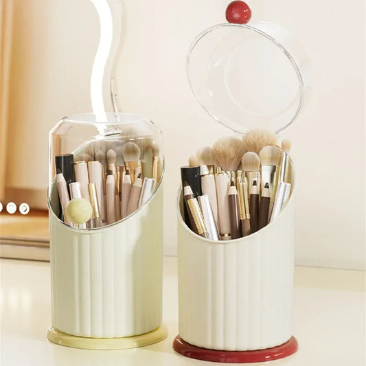 Makeup Brush Storage Box Cylinder Organizer - Clarify.pk