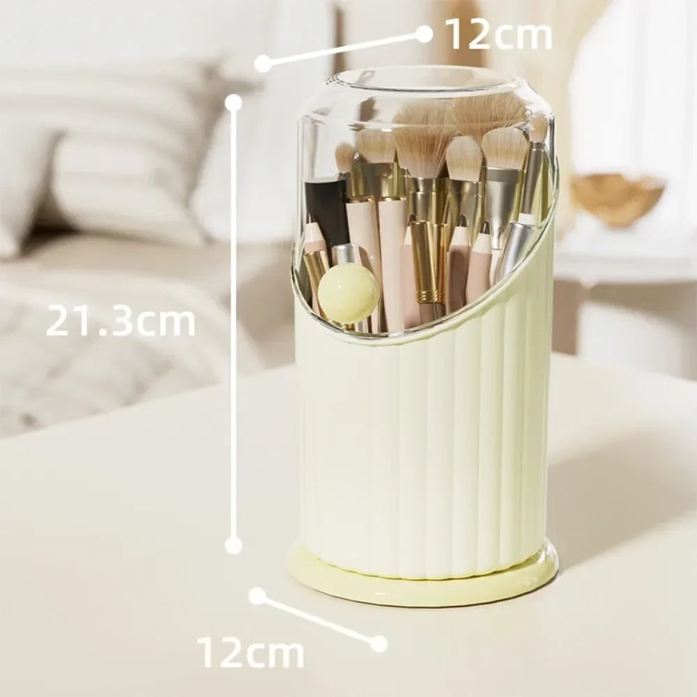 Makeup Brush Storage Box Cylinder Organizer - Clarify.pk