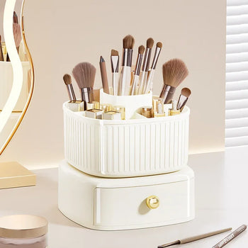 Makeup Brush Storage Box with Drawer Organizer - Clarify.pk