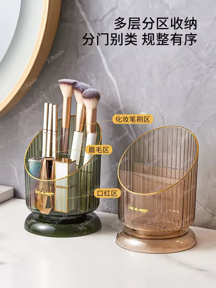 Makeup Brush Storage Organizer with Multi-Compartment