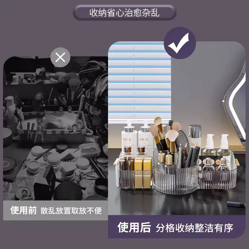 Makeup Organizer Box for Vanity - Clear Storage - Clarify.pk