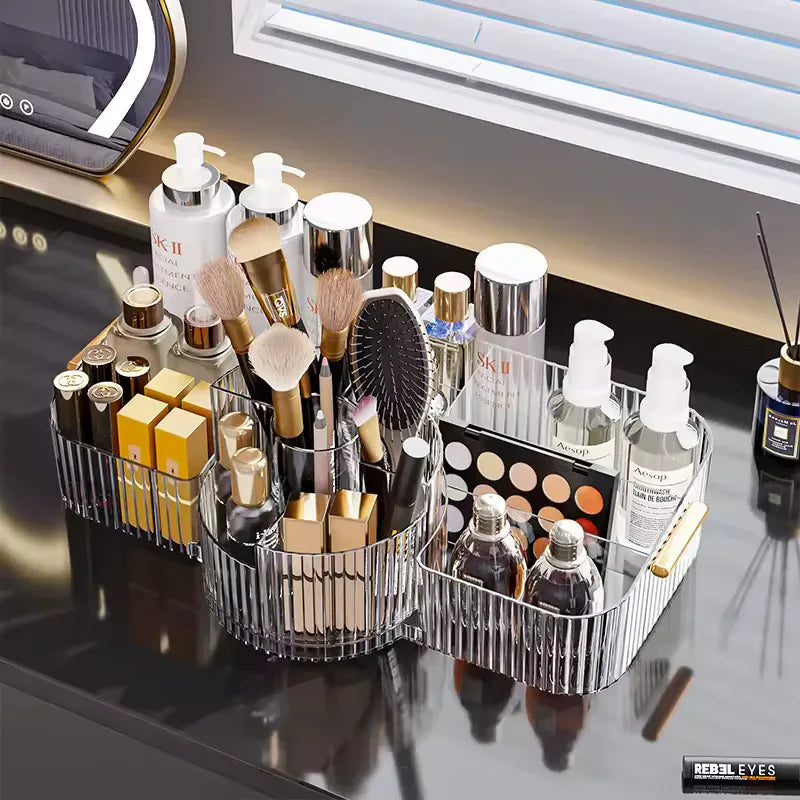 Makeup Organizer Box for Vanity - Clear Storage - Clarify.pk