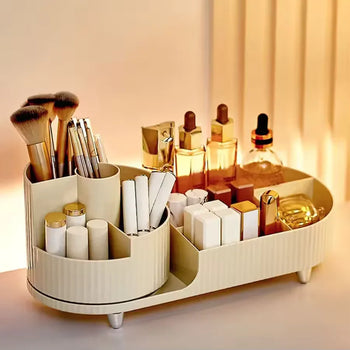 Makeup Organizer with Compartments - Cosmetic Storage Rack - Clarify.pk