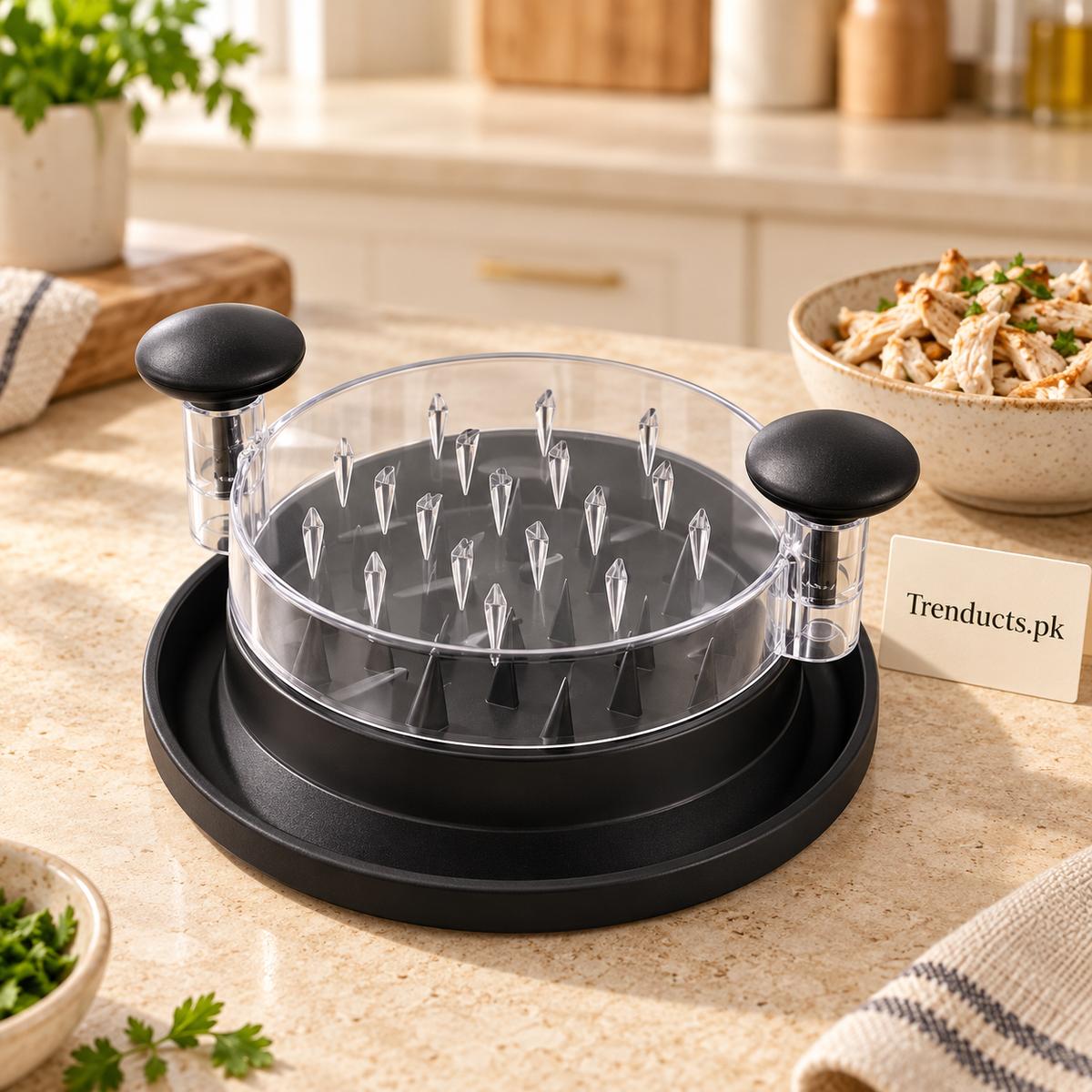 Manual Meat Shredder Tool with Anti-Slip Base – Bear Claw Pulled Meat Shredder