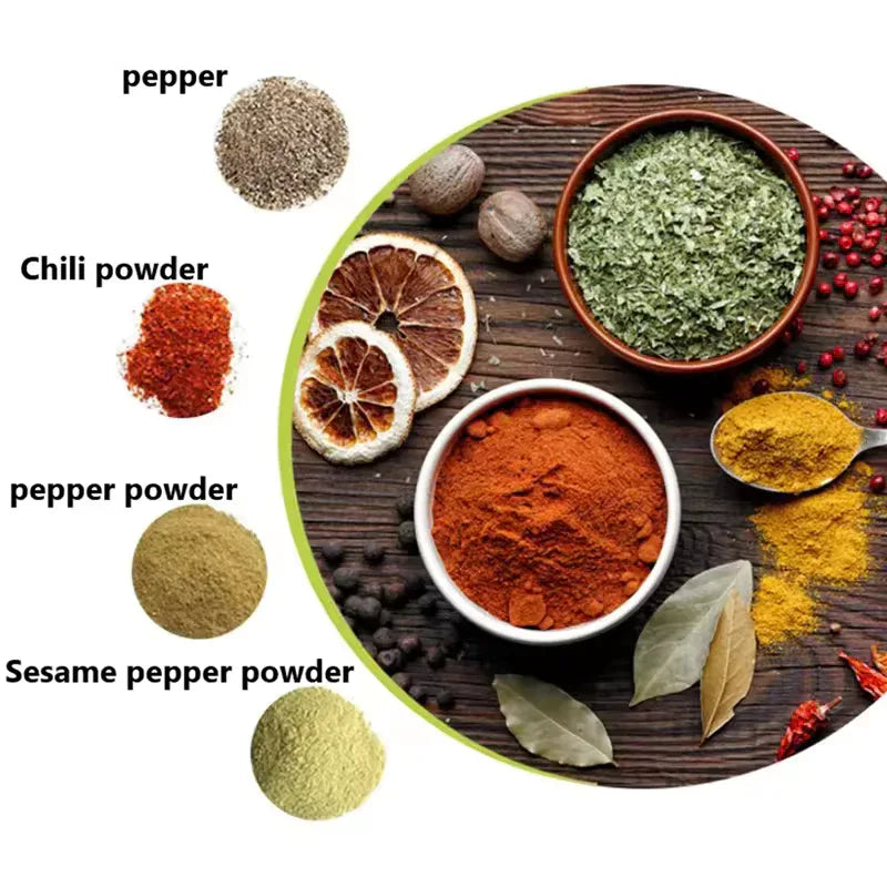 Manual Salt and Pepper Grinder Set - Colorful Kitchen Mills - Clarify.pk