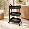 Premium 3-Tier Serve & Store Rolling Cart