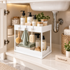 Matrix 2-Tier Under-Sink & Vanity Organizer with Hooks