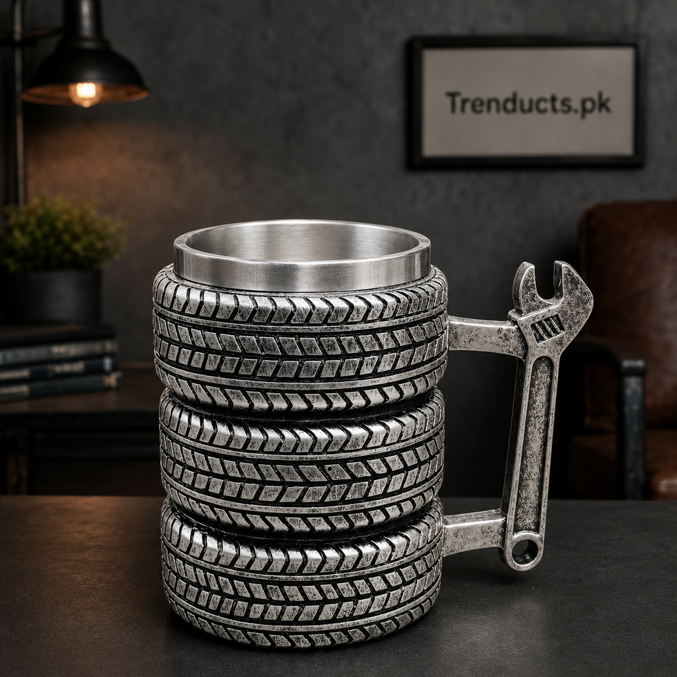 450ml Mechanic Metal Mug with Wrench Handle