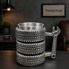 450ml Mechanic Metal Mug with Wrench Handle