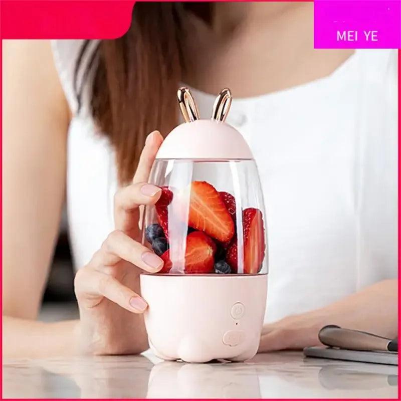 Portable Electric Juicer Mixer with Cute Design - Clarify.pk