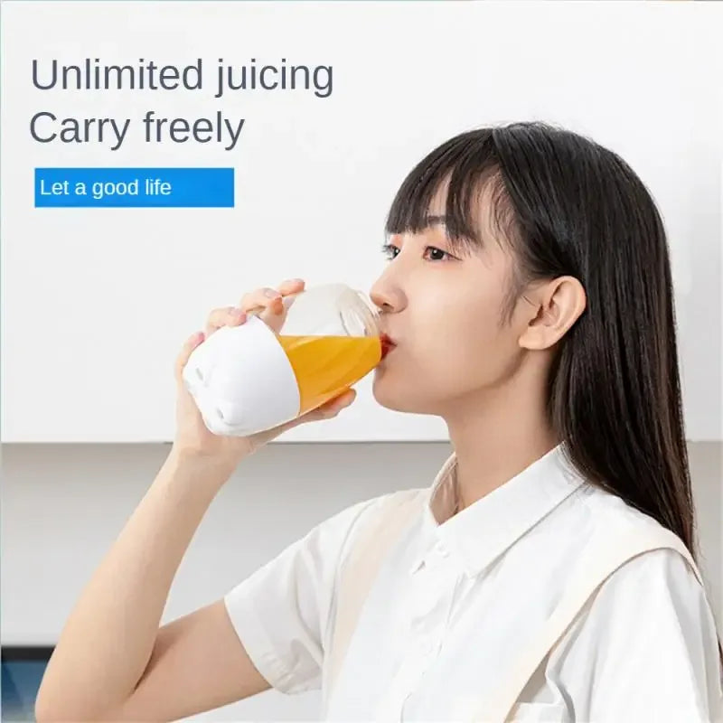 Portable Electric Juicer Mixer with Cute Design - Clarify.pk