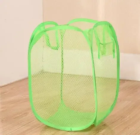 Mesh Foldable Laundry Basket – Lightweight & Portable