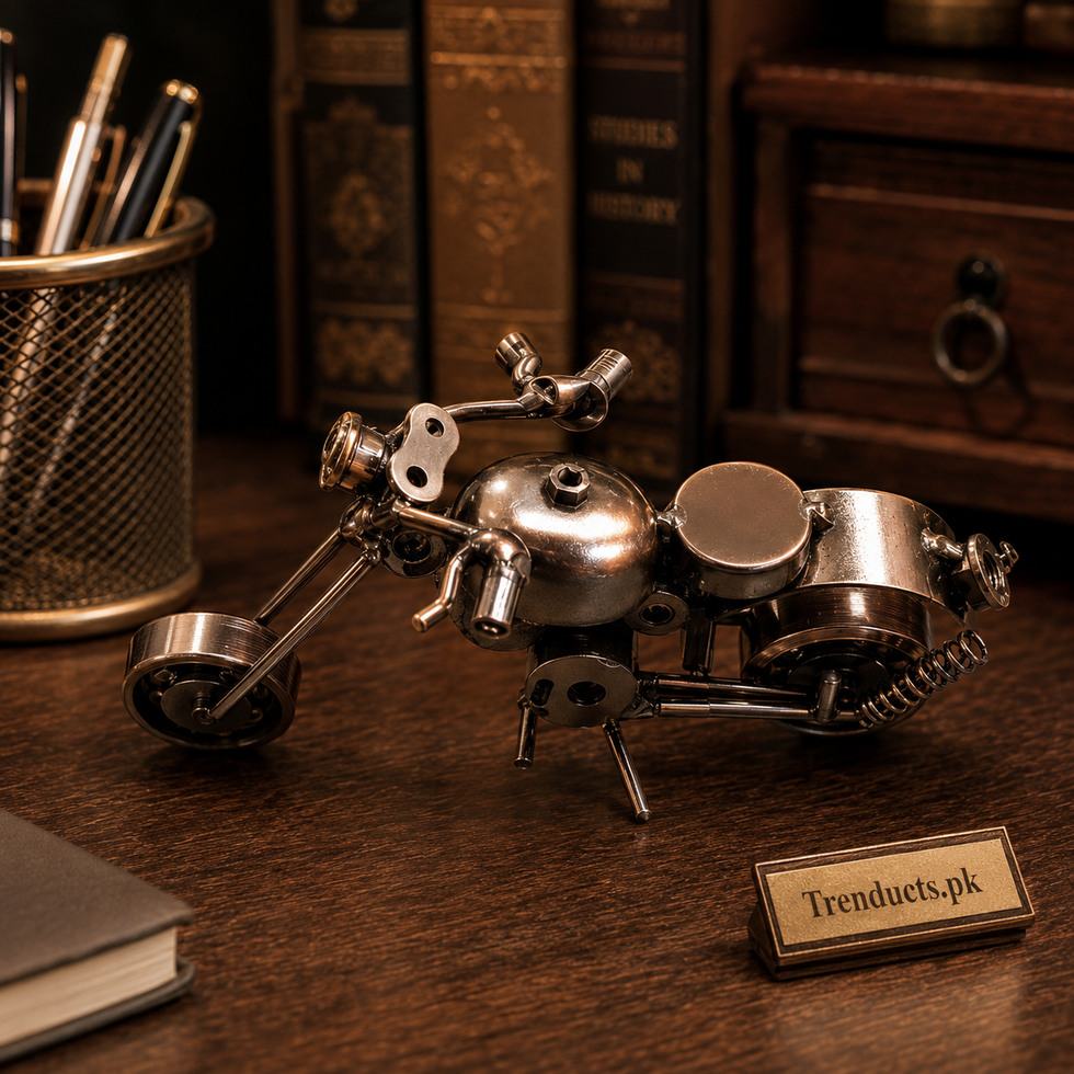 Compact Metal Bike Showpiece – 6 Inch