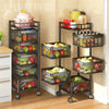 Metal Kitchen Storage Basket for Fruit and Vegetables - Clarify.pk