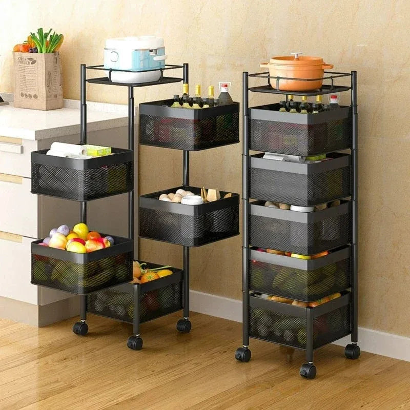Metal Kitchen Storage Basket for Fruit and Vegetables - Clarify.pk