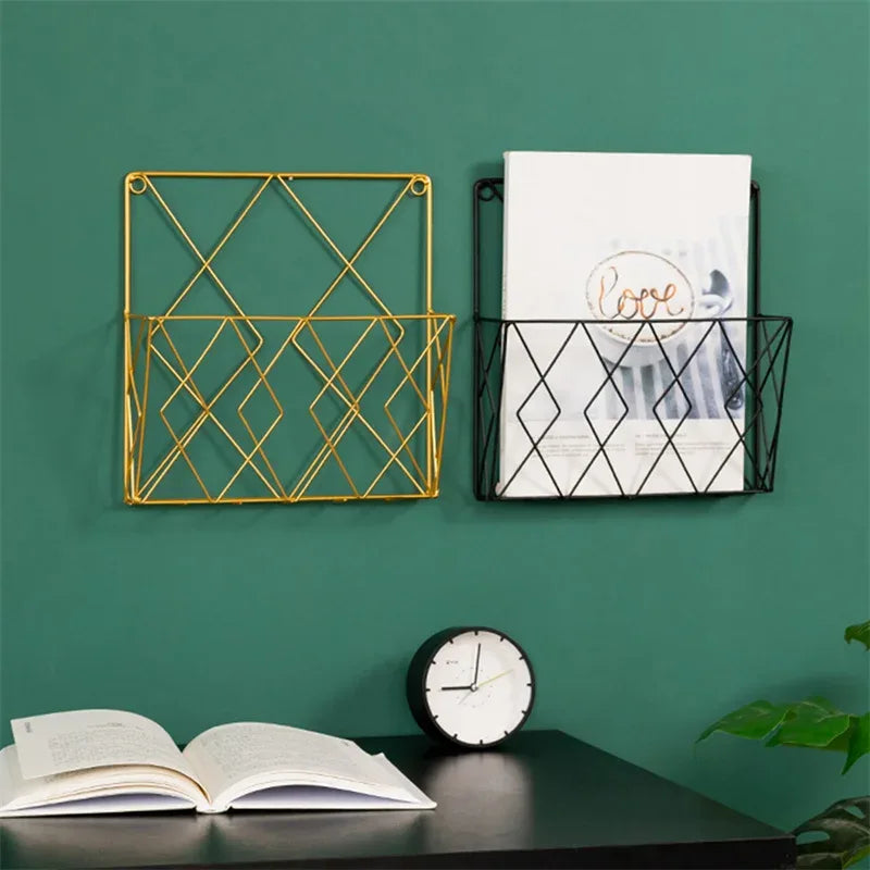 Metal Wall Mounted Rack for Home Storage - Clarify.pk