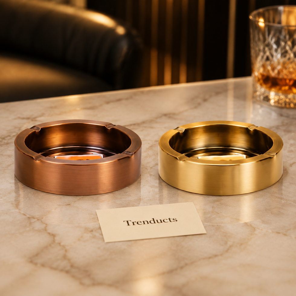 Decorative Metallic Round Ashtray Style Collection