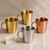 Hammered Metallic Tea Cup Style Collection