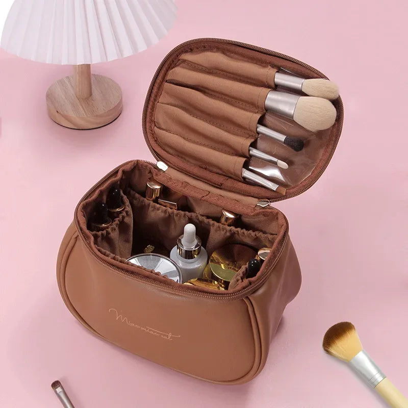Portable Makeup Case with Zipper - Stylish & Compact - Clarify.pk