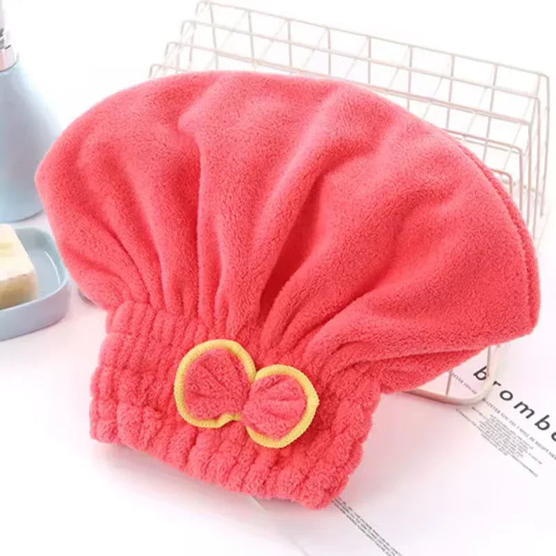 Microfiber Hair Drying Towel Cap - Soft & Absorbent - Clarify.pk