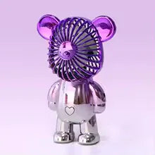 Mini Cartoon Bear Fan - Cute Portable Cooler - Clarify.pk