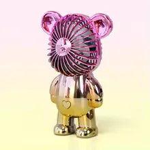 Mini Cartoon Bear Fan - Cute Portable Cooler