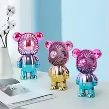 Mini Cartoon Bear Fan - Cute Portable Cooler - Clarify.pk
